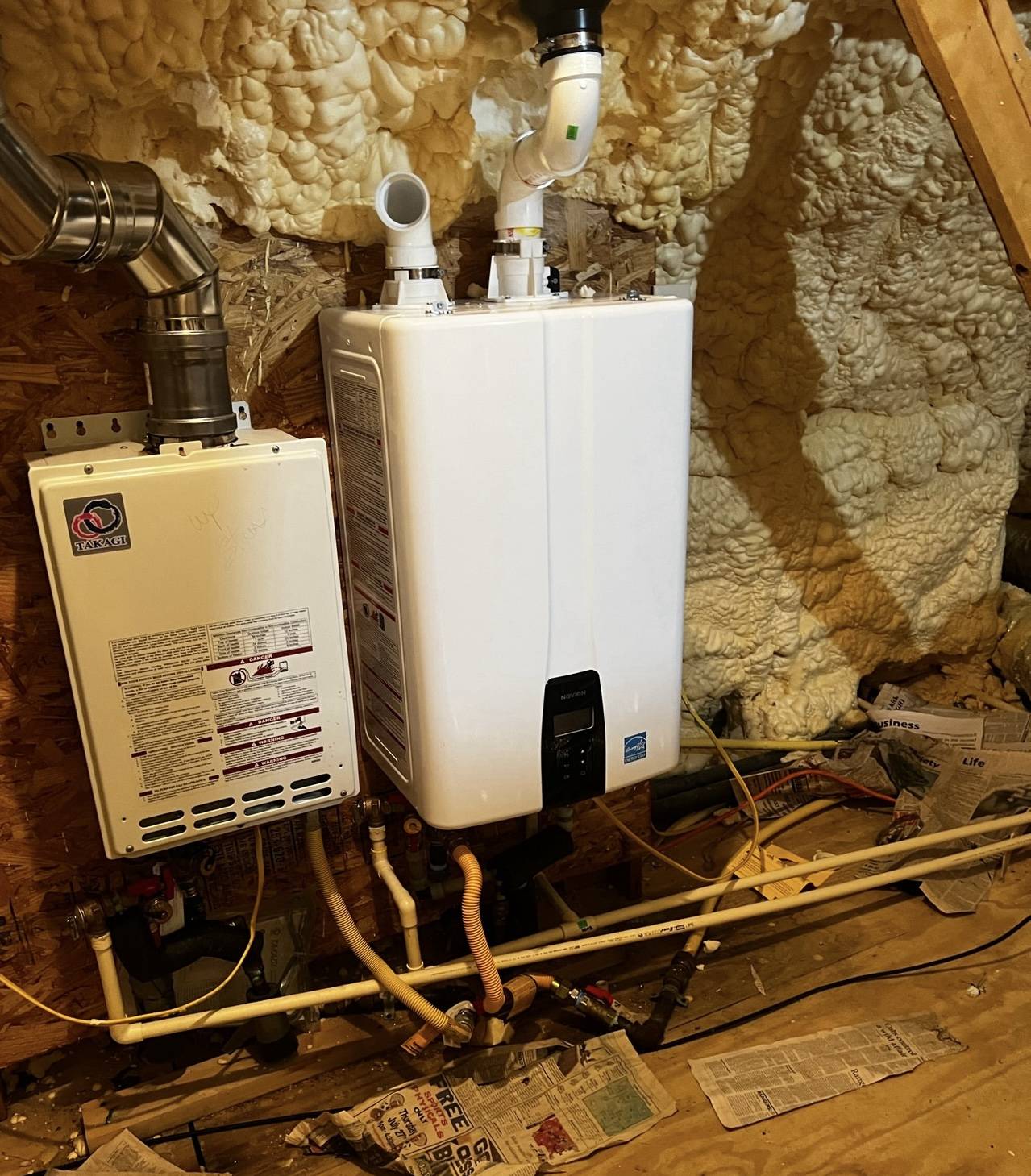 plano tankless water heater install near me