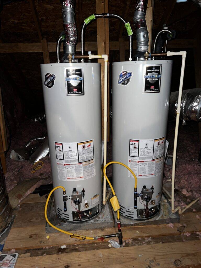 water heater replacement plumber